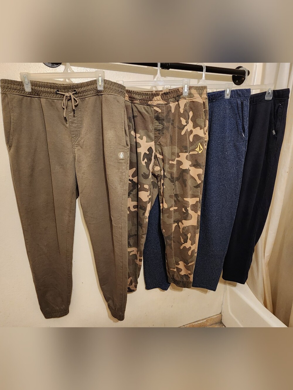 Volcom Kids' Olive & Camo Jogger Pants - 2 Pack